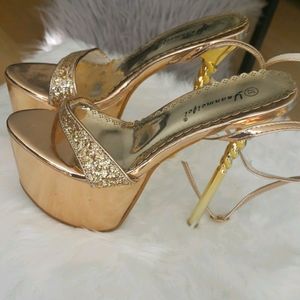 Gold/Bronze Stilettos